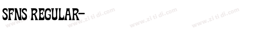SFNS Regular字体转换 SFNS Regular字体转换